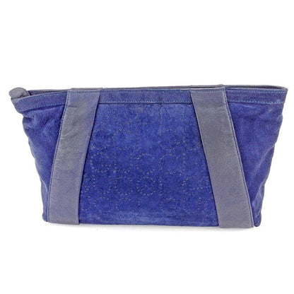GUCCI Clutch bag Navy gold Old Gucci