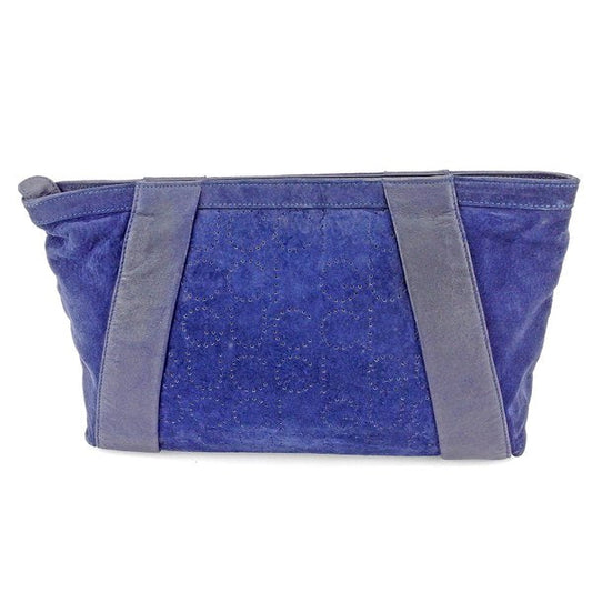 GUCCI Clutch bag Navy gold Old Gucci
