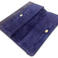 GUCCI Clutch bag Navy gold Old Gucci
