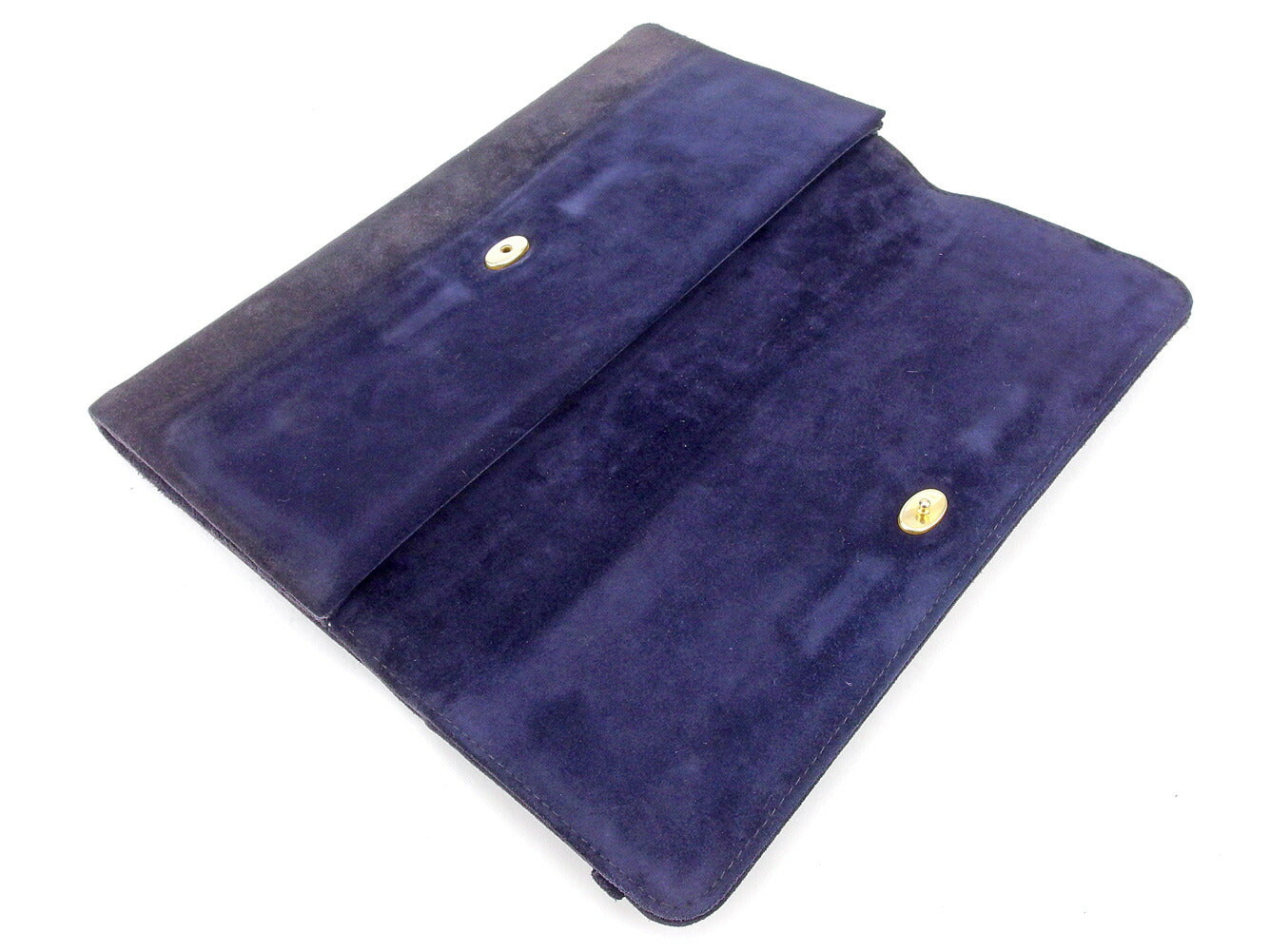 GUCCI Clutch bag Navy gold Old Gucci
