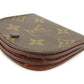 LOUIS VUITTON Coin case M61970 Brown Porto Moneguse