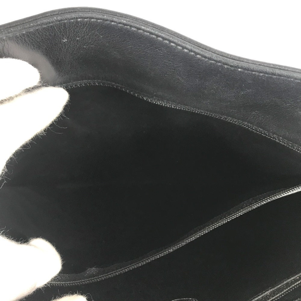 CHANEL Shoulder Bag leather black vintage Matelasse WChain Tote Bag Quilted CC COCO Mark logo