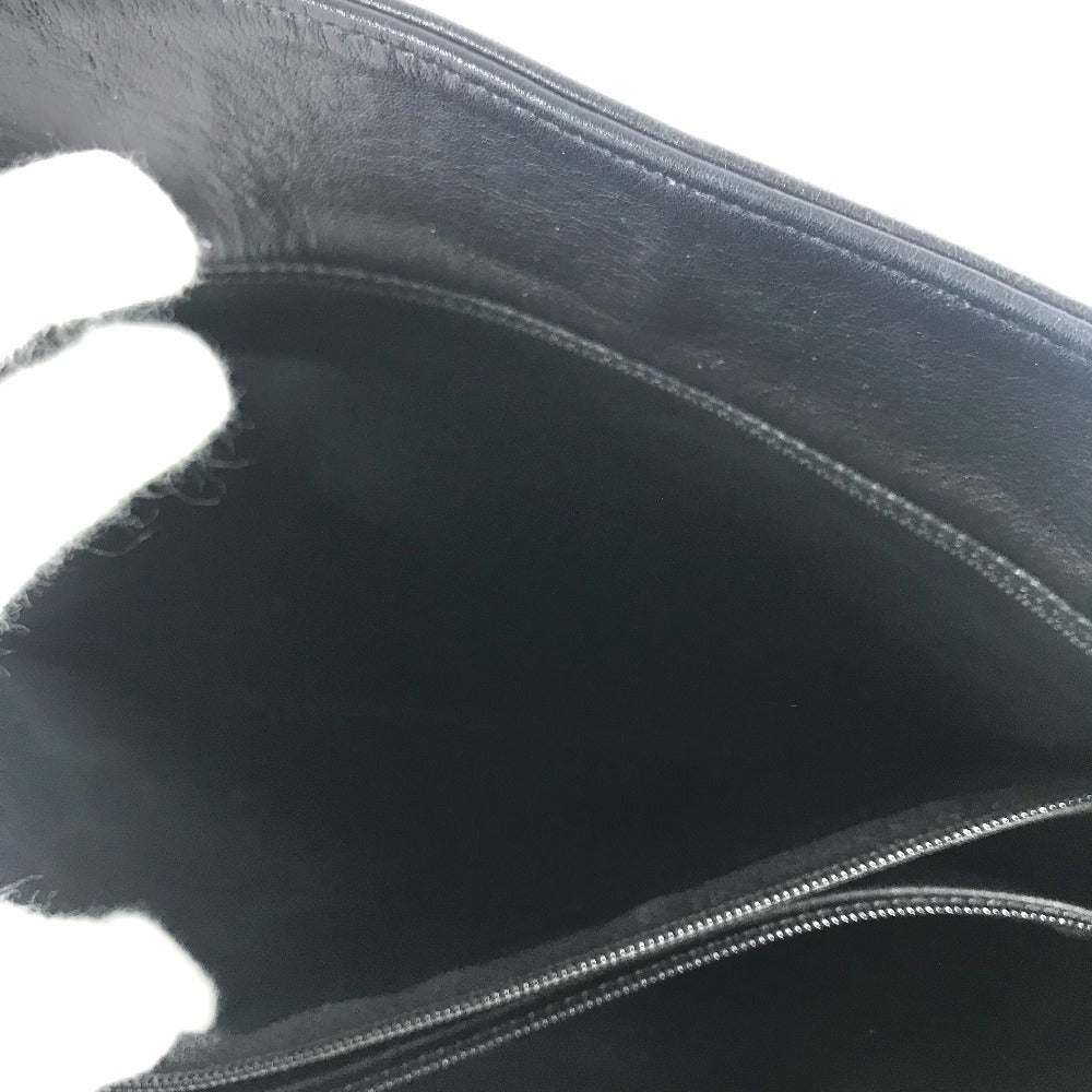 CHANEL Shoulder Bag leather black vintage Matelasse WChain Tote Bag Quilted CC COCO Mark logo