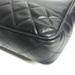 CHANEL Shoulder Bag leather black vintage Matelasse WChain Tote Bag Quilted CC COCO Mark logo