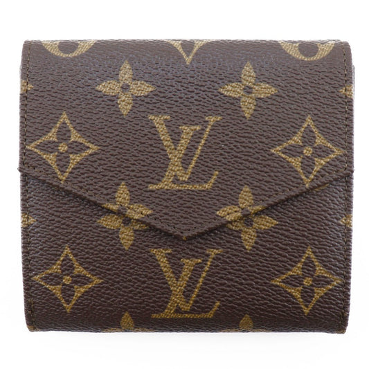 LOUIS VUITTON Bifold Wallet M61660 Monogram canvas Brown Portonebier unisex(Unisex) Used Authentic