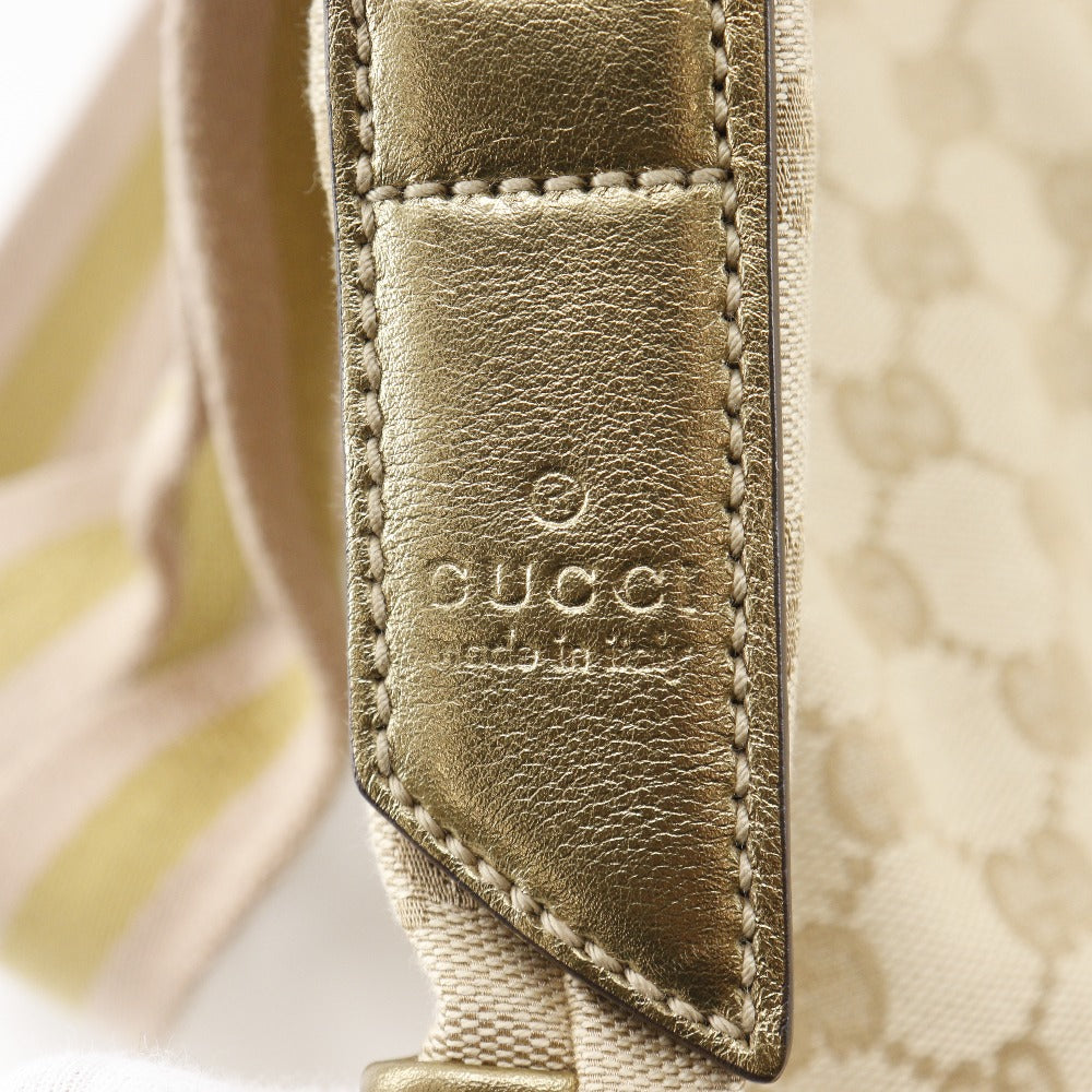 GUCCI Shoulder Bag 145857 GG canvas beige