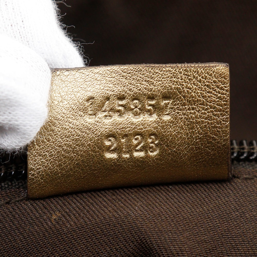 GUCCI Shoulder Bag 145857 GG canvas beige