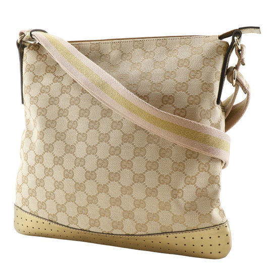 GUCCI Shoulder Bag 145857 GG canvas beige