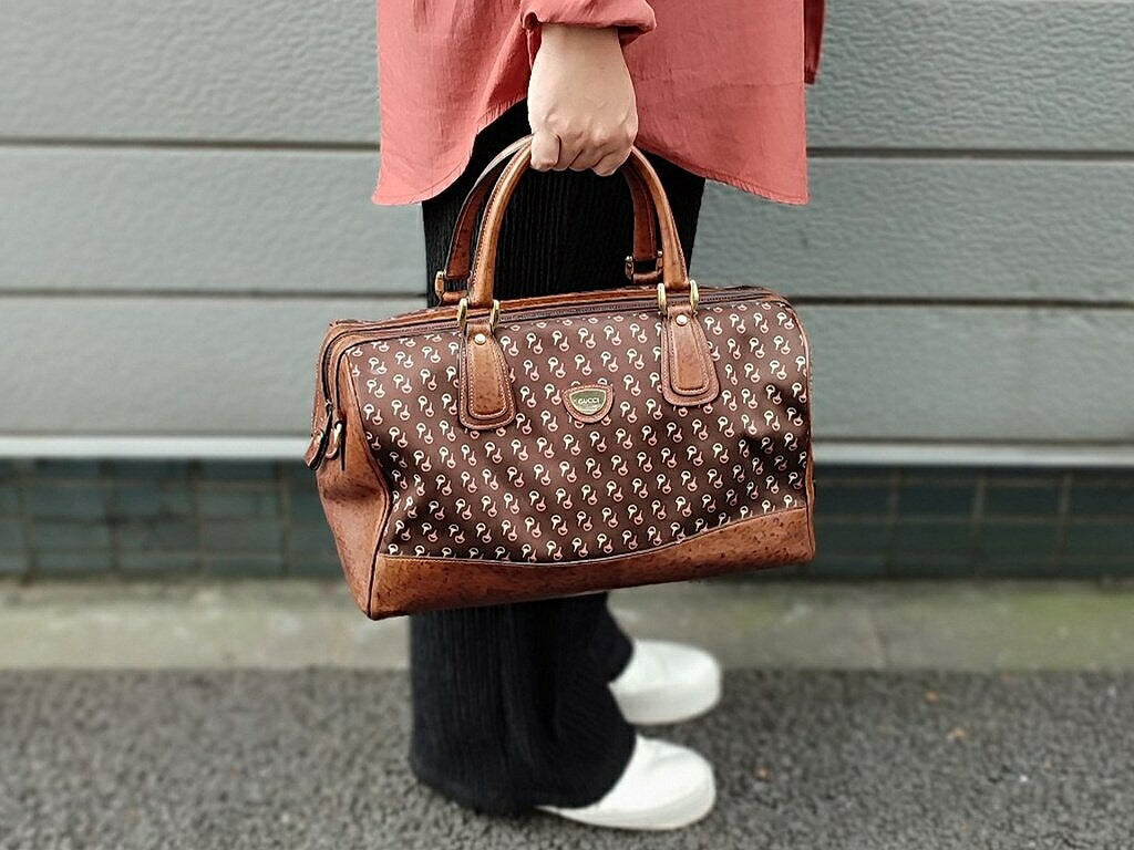GUCCI Shoulder Bag Dark brown