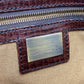 FENDI Handbag Leather / suede Brown ZUCCA FFPattern logo Etnico Women Used Authentic