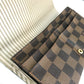 LOUIS VUITTON Long Wallet Purse N63179 Damier canvas Brown Damier Portefeuille Sarah Women Used Authentic