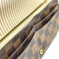 LOUIS VUITTON Long Wallet Purse N63179 Damier canvas Brown Damier Portefeuille Sarah Women Used Authentic
