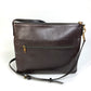 LOUIS VUITTON Shoulder Bag M93453 Utah leather Brown Utah Pochette Shawny MM mens Used Authentic