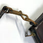 LOUIS VUITTON Shoulder Bag M93453 Utah leather Brown Utah Pochette Shawny MM mens Used Authentic