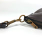 LOUIS VUITTON Shoulder Bag M93453 Utah leather Brown Utah Pochette Shawny MM mens Used Authentic