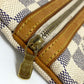 LOUIS VUITTON Shoulder Bag N51112 Damier Azur Canvas white Damier Azur Pochette Bosphore Women Used Authentic