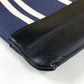BALENCIAGA Clutch bag 420407 Canvas / leather Navy x black Stripe logo Navy clip M unisex(Unisex) Used Authentic