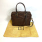 FENDI Tote Bag Nylon / leather Brown Zucca FF pattern Women Used Authentic
