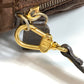 FENDI Tote Bag Nylon / leather Brown Zucca FF pattern Women Used Authentic