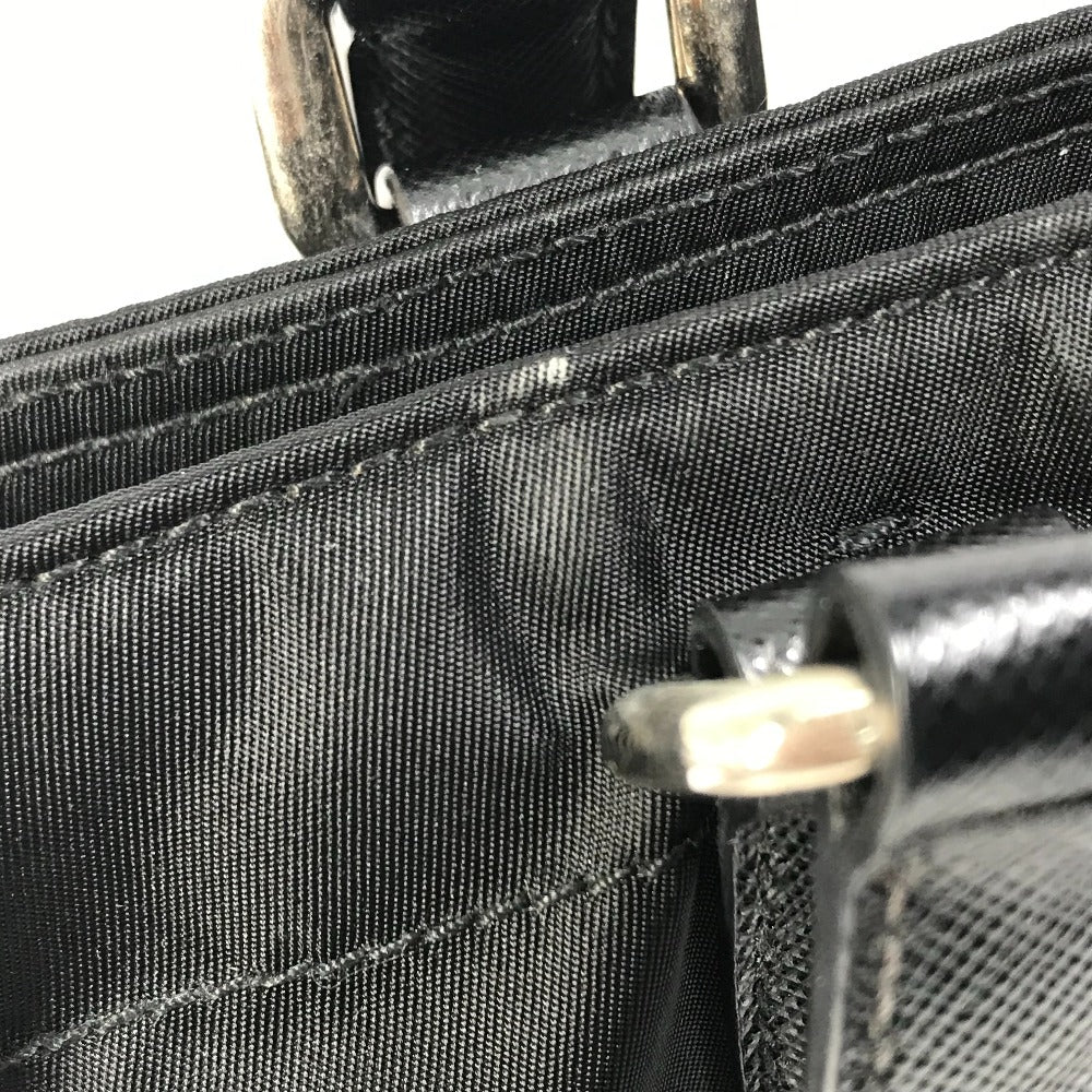 PRADA Handbag BR2288 Nylon / leather black Bag Triangle logo plate Women Used Authentic