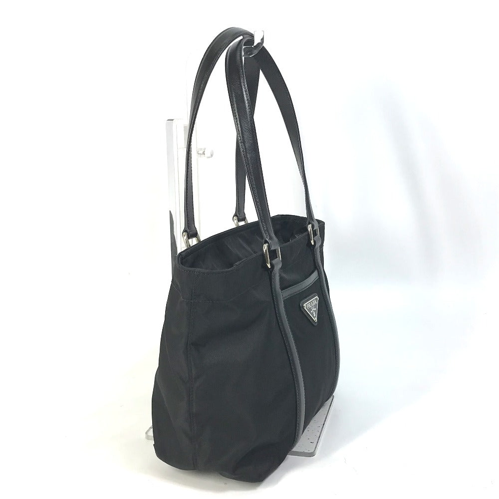 PRADA Handbag BR2288 Nylon / leather black Bag Triangle logo plate Women Used Authentic