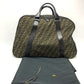 FENDI Boston Duffel bag Nylon / leather khaki Zucca FF logo mens(Unisex) Used Authentic