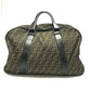FENDI Boston Duffel bag Nylon / leather khaki Zucca FF logo mens(Unisex) Used Authentic
