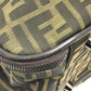 FENDI Boston Duffel bag Nylon / leather khaki Zucca FF logo mens(Unisex) Used Authentic