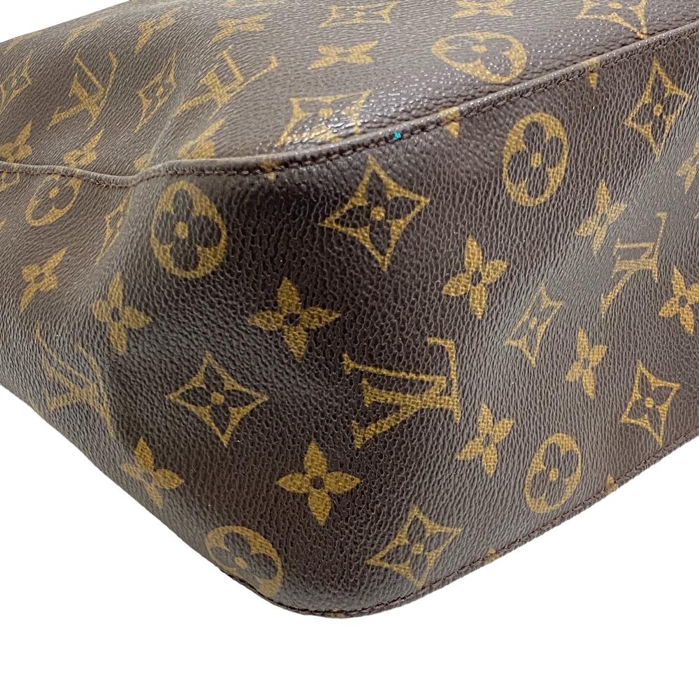 LOUIS VUITTON Shoulder Bag M51145 leather Brown Monogram LoopingGM Women Used Authentic