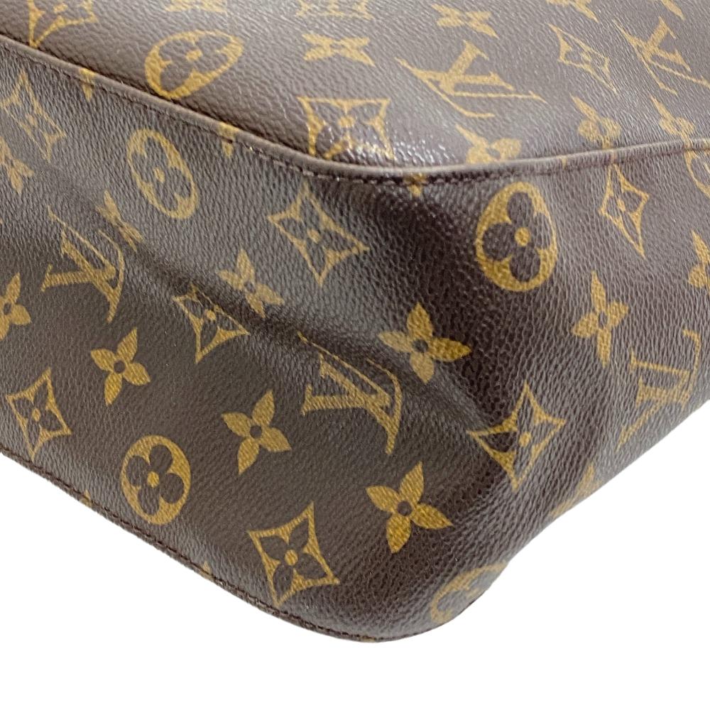LOUIS VUITTON Shoulder Bag M51145 leather Brown Monogram LoopingGM Women Used Authentic