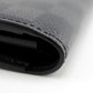LOUIS VUITTON Long Wallet Purse N60379 leather black Damier Zippy Dragonne