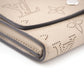 LOUIS VUITTON Bifold Wallet M62542 leather beige Mahina Portefeuille Iris Compact Women Used Authentic
