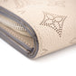 LOUIS VUITTON Bifold Wallet M62542 leather beige Mahina Portefeuille Iris Compact Women Used Authentic