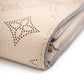 LOUIS VUITTON Bifold Wallet M62542 leather beige Mahina Portefeuille Iris Compact Women Used Authentic