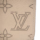 LOUIS VUITTON Bifold Wallet M62542 leather beige Mahina Portefeuille Iris Compact Women Used Authentic