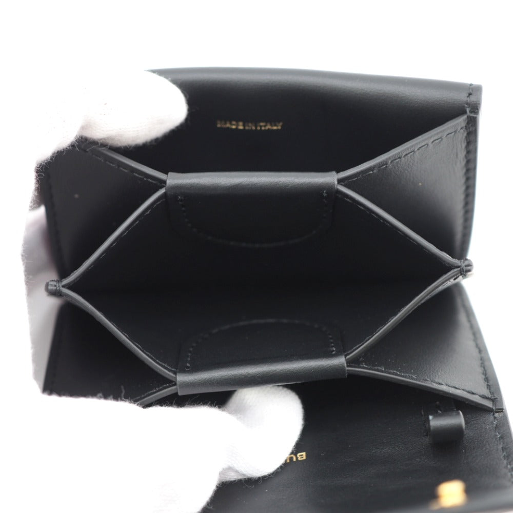BURBERRY Coin case leather black Monogram Monogram mens(Unisex) Used Authentic