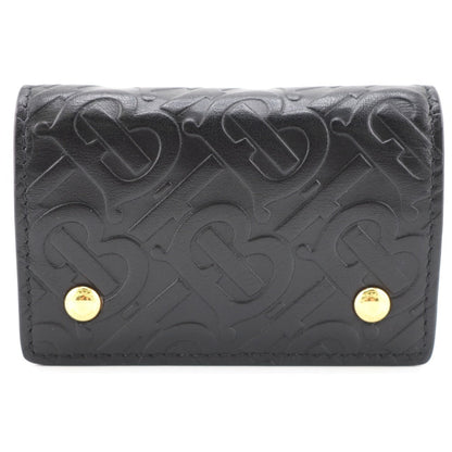 BURBERRY Coin case leather black Monogram Monogram mens(Unisex) Used Authentic