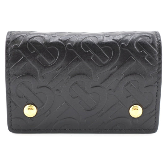 BURBERRY Coin case leather black Monogram Monogram mens(Unisex) Used Authentic