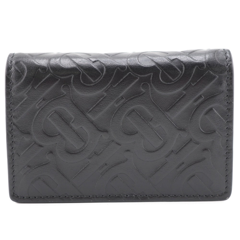 BURBERRY Coin case leather black Monogram Monogram mens(Unisex) Used Authentic