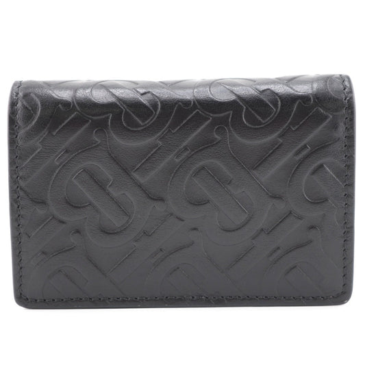 BURBERRY Coin case leather black Monogram Monogram mens(Unisex) Used Authentic