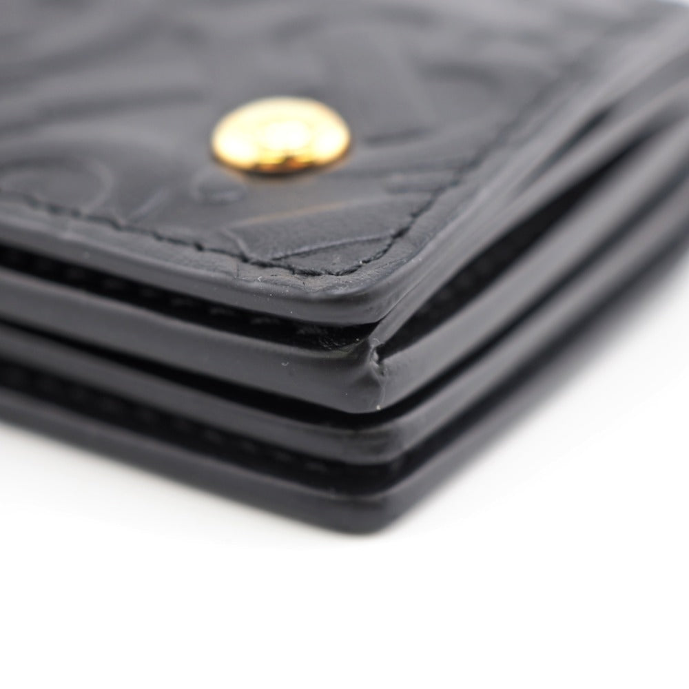 BURBERRY Coin case leather black Monogram Monogram mens(Unisex) Used Authentic