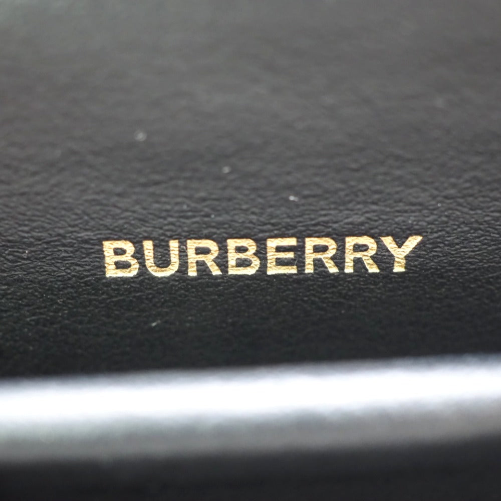 BURBERRY Coin case leather black Monogram Monogram mens(Unisex) Used Authentic