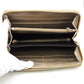 GUCCI Long Wallet Purse 224253 embossed calf leather Champagne Zip Around Bamboo Diamante Women Used Authentic