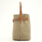 CELINE Handbag Wool, Leather Brown Women Used Authentic