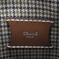 CELINE Handbag Wool, Leather Brown Women Used Authentic