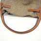 CELINE Handbag Wool, Leather Brown Women Used Authentic