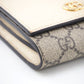GUCCI Bifold Wallet 598587 Leather, PVC white GG Marmont