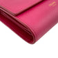 CELINE Tri-fold wallet leather pink Compact wallet Women Used Authentic