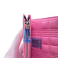 BURBERRY Tri-fold wallet lambskin pink folding wallet small quilting roller Women Used Authentic