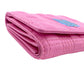 BURBERRY Tri-fold wallet lambskin pink folding wallet small quilting roller Women Used Authentic